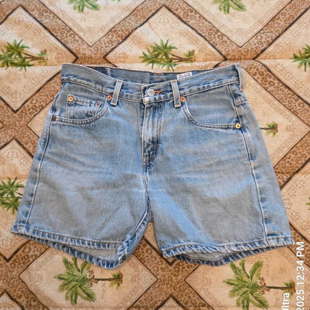 Levi's Light Blue Denim Jean Shorts